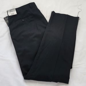 Zeke Executive Black Dress Slacks. Size 40 W x 42PR. Unhemmed. Flat Front. NWTS.